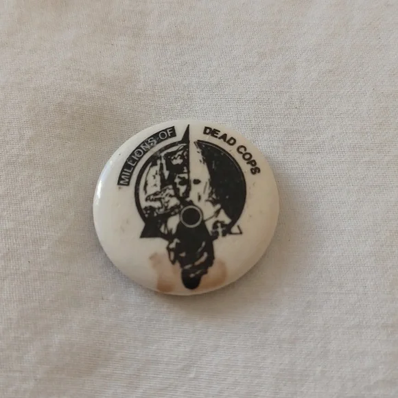 SET OF 10 Vintage 80s Political Punk Rock Pinback Buttons in Various Sizes - Picture 14 of 16